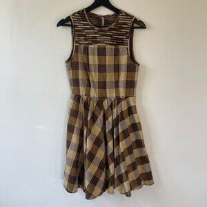 Fossil Plaid dress - XS